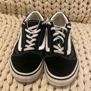 Vans old Skool black and white sneakers size 3